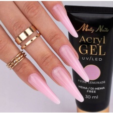 PolyGel Molly Nails HEMA/Di-HEMA vaba 30ml (Pink Lemonade)