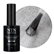 NTN Premium Top Quick Finish Diamond Gel pealisgeel 7g (hõbedane)