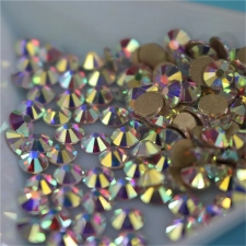 Crystal AB Gold klaasist kristallid SS4- suurus 1.5mm 1440tk
