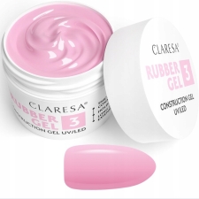 CLARESA Rubber Construction Gel 3 Medium Cool Pink 45g (Eeltellimisega- tarneaeg 6-8 tööpäeva)