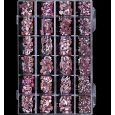 Eeltellimisega suur karp 24-auguga klaasist kristalle "Pink" koos vahapliiatsiga (tarneaeg 7-10 tööpäeva)