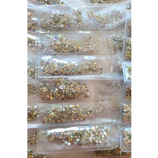 Crystal AB klaasist kameeleon kristallide komplekt SS3- SS10 ehk suurused 1.2mm- 2.4mm. Umbes 1500tk 