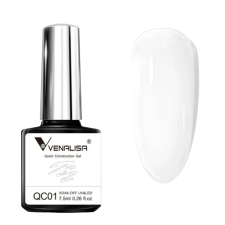 Venalisa Quick Construction ehitusgeel pudelis 7.5ml 01 Milky valge 